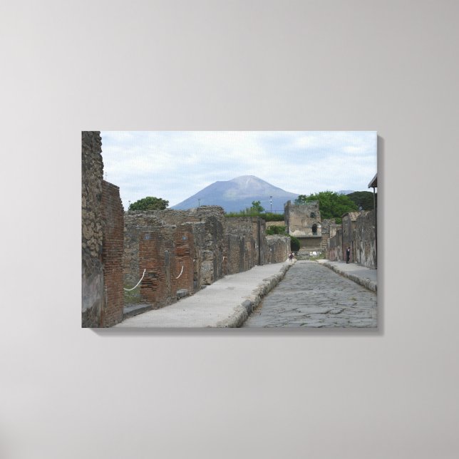 Lienzo Vesubio-Pompeya (Anverso)
