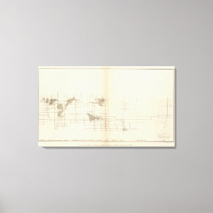 Lienzo Veta vertical longitudinal de la proyección I