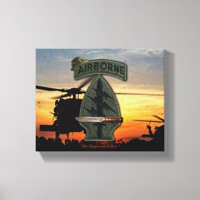 Lienzo Veteranos de las Fuerzas Especiales sf sof sfg Gre (Anverso)