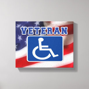 Lienzo Veteranos discapacitados de los Estados Unidos