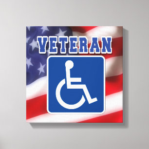 Lienzo Veteranos discapacitados de los Estados Unidos