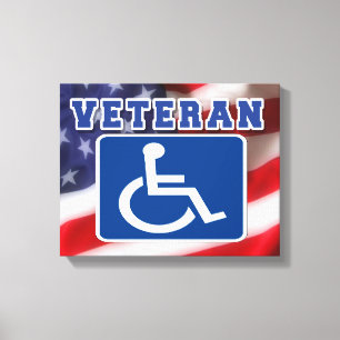 Lienzo Veteranos discapacitados de los Estados Unidos