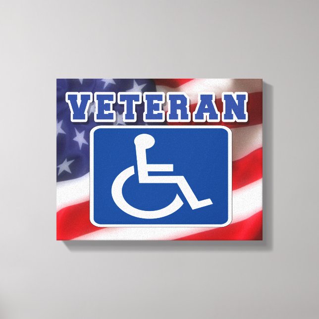 Lienzo Veteranos discapacitados de los Estados Unidos (Anverso)