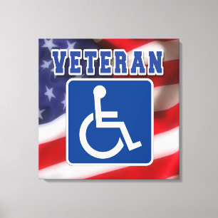 Lienzo Veteranos discapacitados de los Estados Unidos