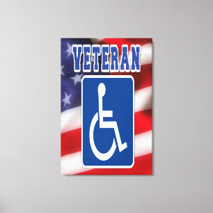 Lienzo Veteranos discapacitados de los Estados Unidos