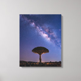 Lienzo Vía Láctea del árbol de sangre de dragón  N