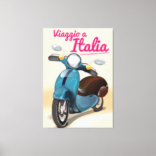 Lienzo Viaggio a Italia estampado de afiches de viaje