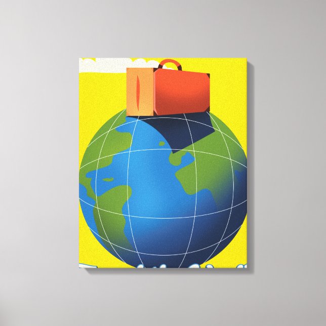 Lienzo Viaja por el Mundo (Anverso)