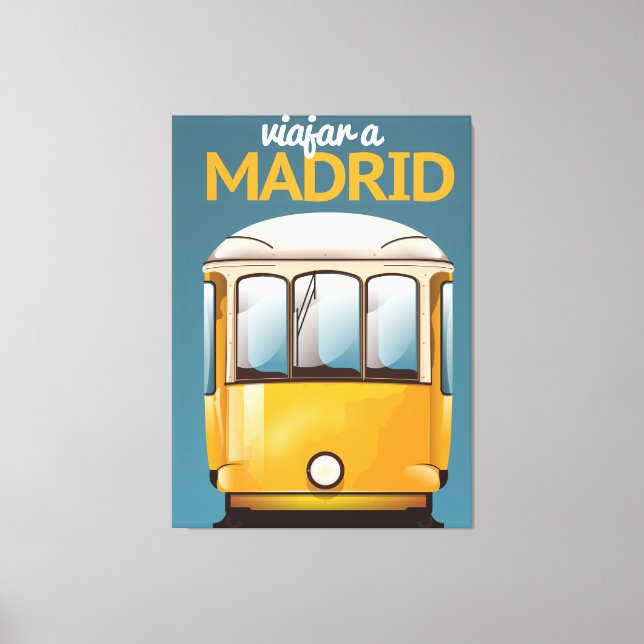 Lienzo Viajar al poster de vacaciones de Madrid (Anverso)