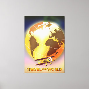 Lienzo Viajar por el mundo