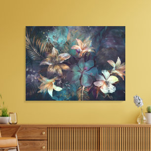 Lienzo Viaje a la selva tropical hawaiana: Lilies hawaian