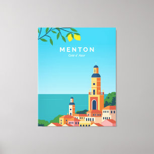 Lienzo Viaje a Menton France