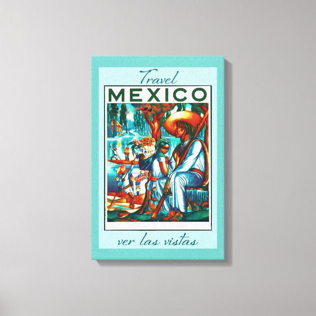 Lienzo Viaje de cosecha mexicana (Anverso)
