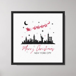 Lienzo Viaje de Navidad a Nueva York, Feliz Navidad Nueva
