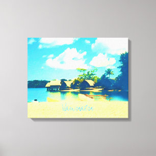 Lienzo Viaje por el paraíso de las islas tropicales de Va