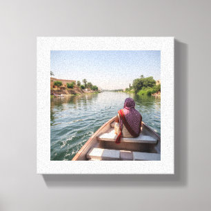 Lienzo Viaje tranquilo por el Nilo