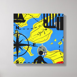 Lienzo Viajero del Mundo