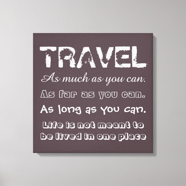 Lienzo Viajes (Anverso)