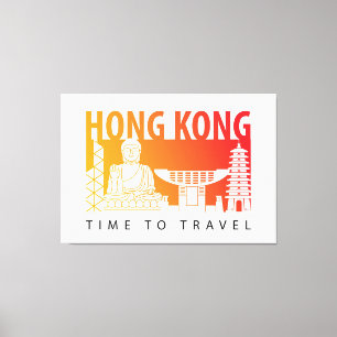 Lienzo Viajes a Hong Kong
