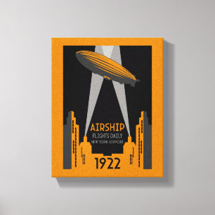 Lienzo Viajes aéreos retro en los años 1920