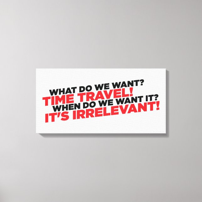 Lienzo Viajes de tiempo (Anverso)