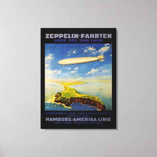 Lienzo Viajes de Zeppelin ~ Sobre el mar y la tierra - M