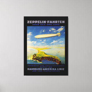 Lienzo Viajes de Zeppelin ~ Sobre el mar y la tierra - XL