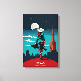 Lienzo Viajes por Texas: El espíritu de aventura