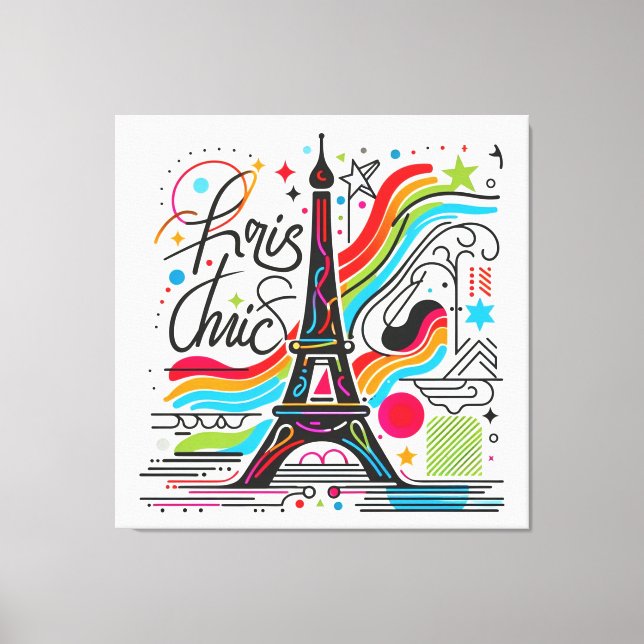 Lienzo Vibes de la Moda de París #4 (Anverso)