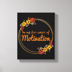 Lienzo vibes positivas palabras de motivación