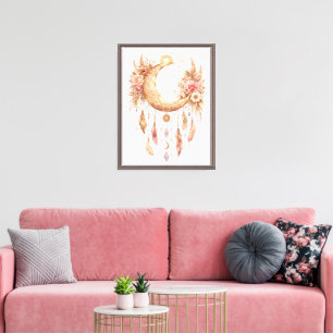 Lienzo Vibra Mística de Luna Boho