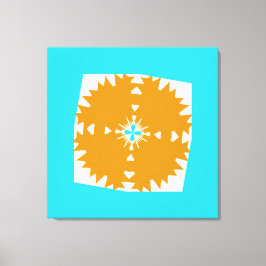 Lienzo Vibraciones del suroeste con patrón multicolor