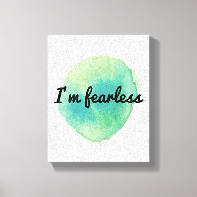 Lienzo vibraciones motivacionales positivas para la autoa (Anverso)