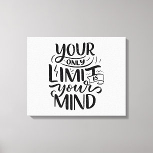 Lienzo Vibraciones Positivas - Tu Único Límite es Tu Ment
