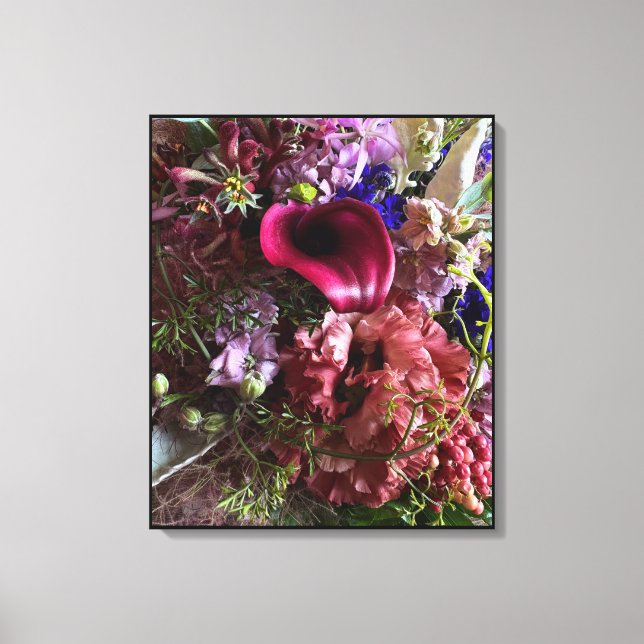 Lienzo Vibrant Calla Lily and Mixed Flowers Canvas Art (Anverso)