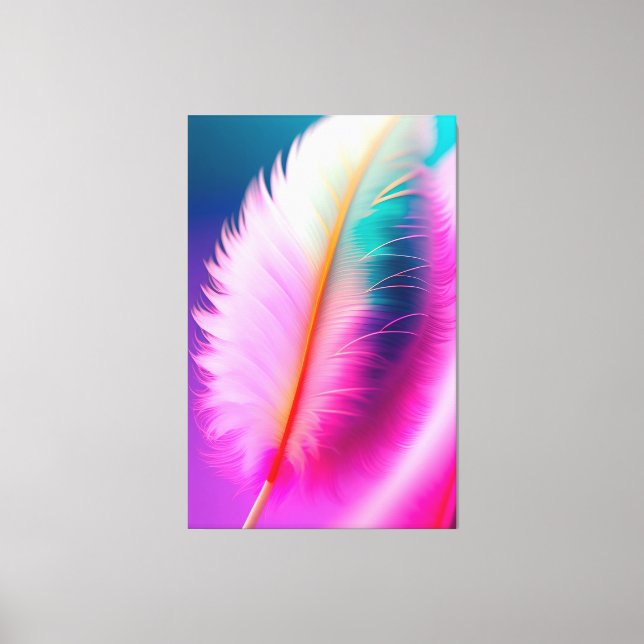 Lienzo Vibrant Feather (Anverso)