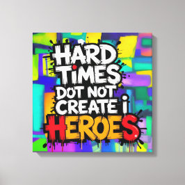 Lienzo Vibrant Gradient Typographical Create Heroes 