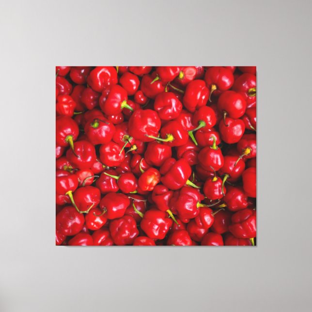 Lienzo Vibrant Red Chili Pepper Harvest (Anverso)