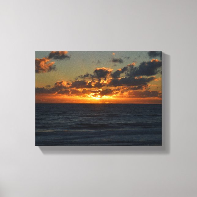 Lienzo Vibrante amanecer sobre el océano (Anverso)