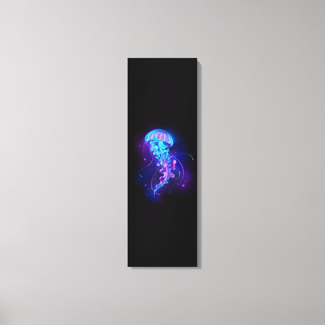 Lienzo Vibrante color Glustre medusas (Anverso)