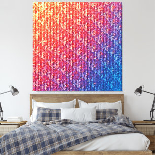 Lienzo Vibrante Esparkle de mosaico emocional
