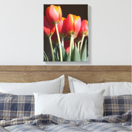 Lienzo Vibrante Naranja Tulip Photograph