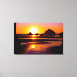 Lienzo Vibrante Ocean Sunset Canvas Wall Art