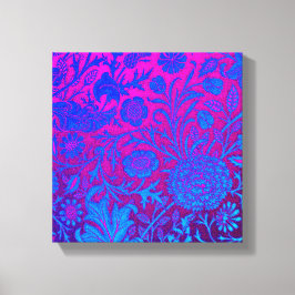 Lienzo Vibrante, oscura, Art Nouveau, William Morris, púr