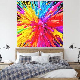 Lienzo Vibrante Paint Burst Energy