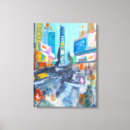 Lienzo Vibrante panorama urbano Times Square