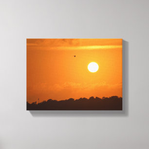 Lienzo Vibrante puesta de sol