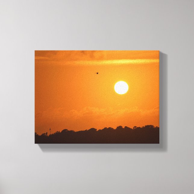 Lienzo Vibrante puesta de sol (Anverso)