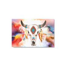 Vibrante tela de pared colorida con acabado brilla