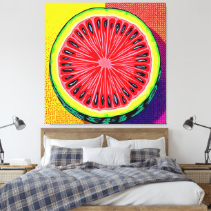 Lienzo Vibrante Watermelon Pop Art